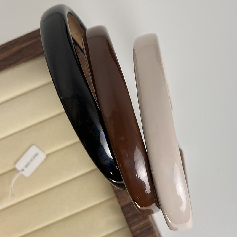 fashion solid color plastic hair band