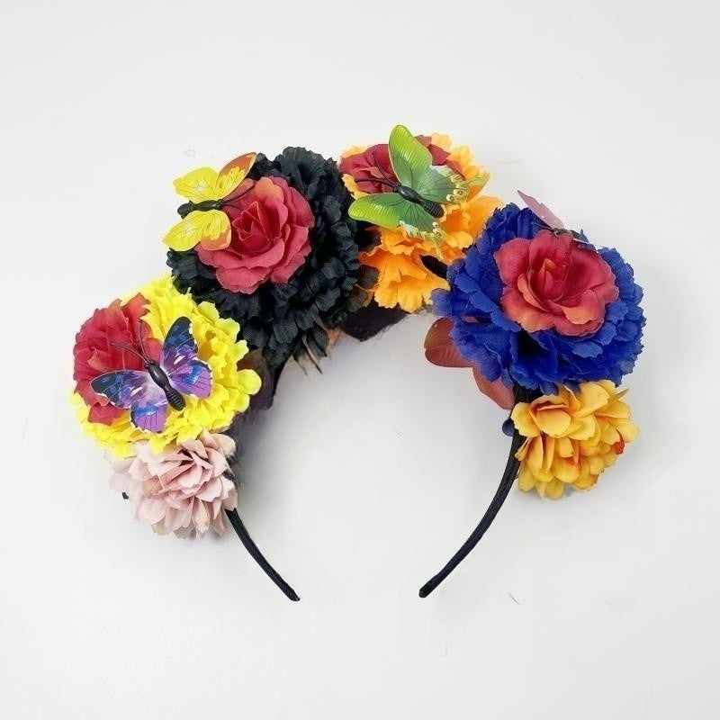 Women's Ethnic Style Flower Cloth Hair Band