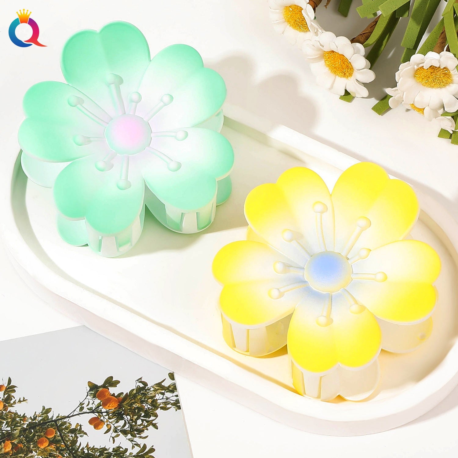 Women's Simple Style Classic Style Flower Plastic Hair Claws