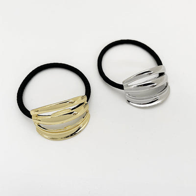 Women's Simple Style Geometric Alloy Plating Hair Tie