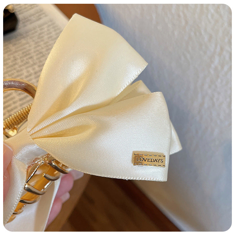 vintage style bow knot alloy cloth hair claws