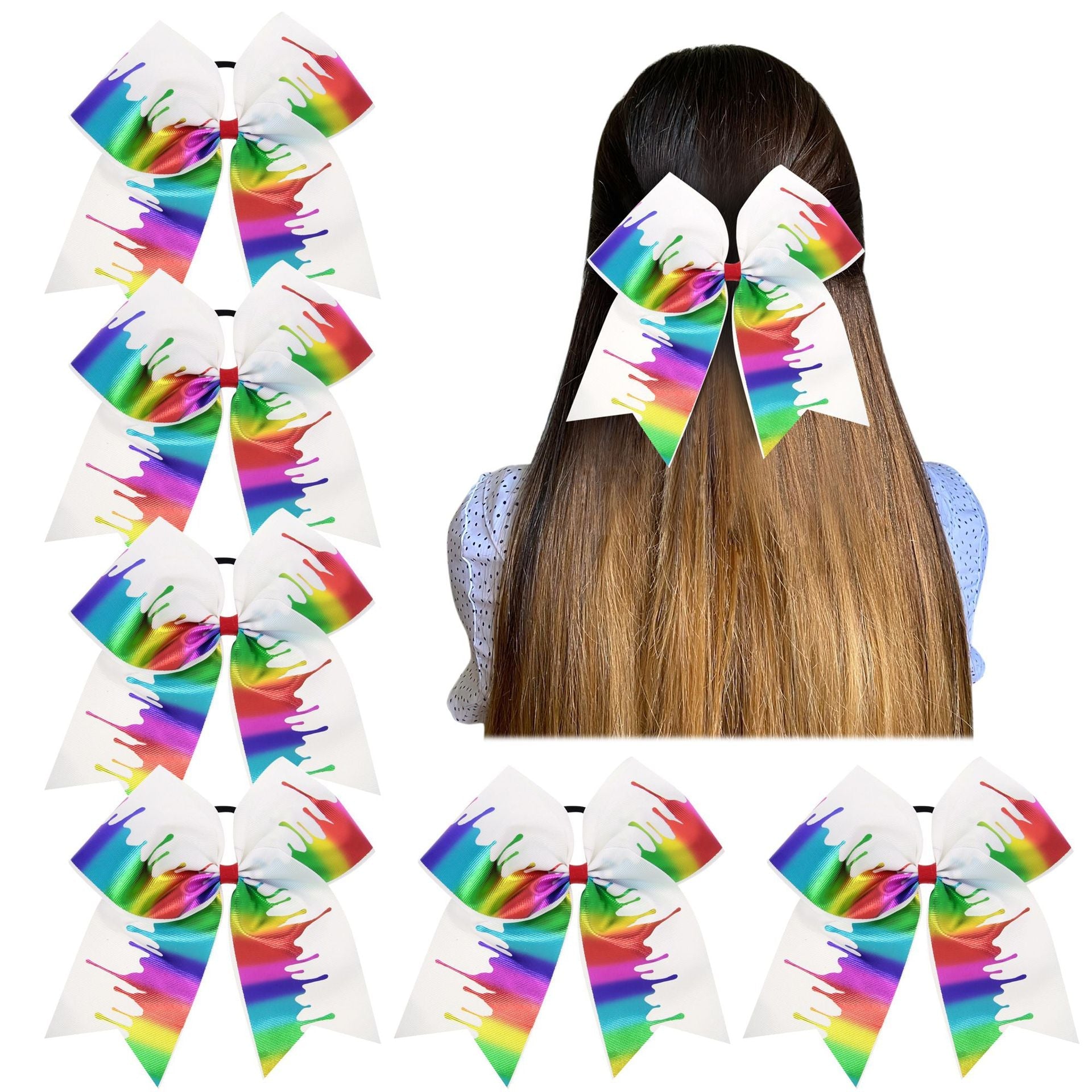 Girl'S Cute Pastoral Bow Knot Thread belt Hair Tie