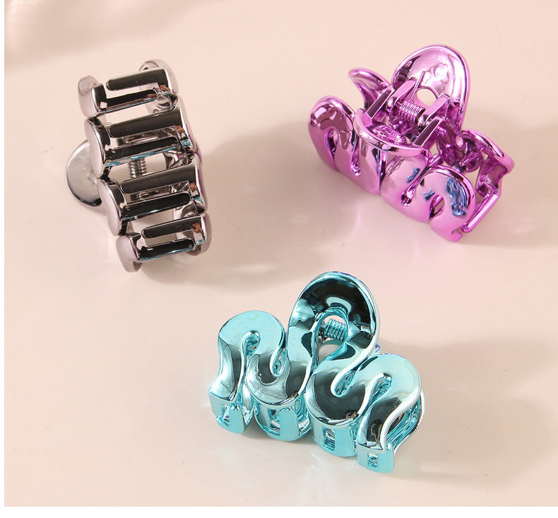 Women's Simple Style Classic Style Solid Color Alloy Stoving Varnish Hair Claws