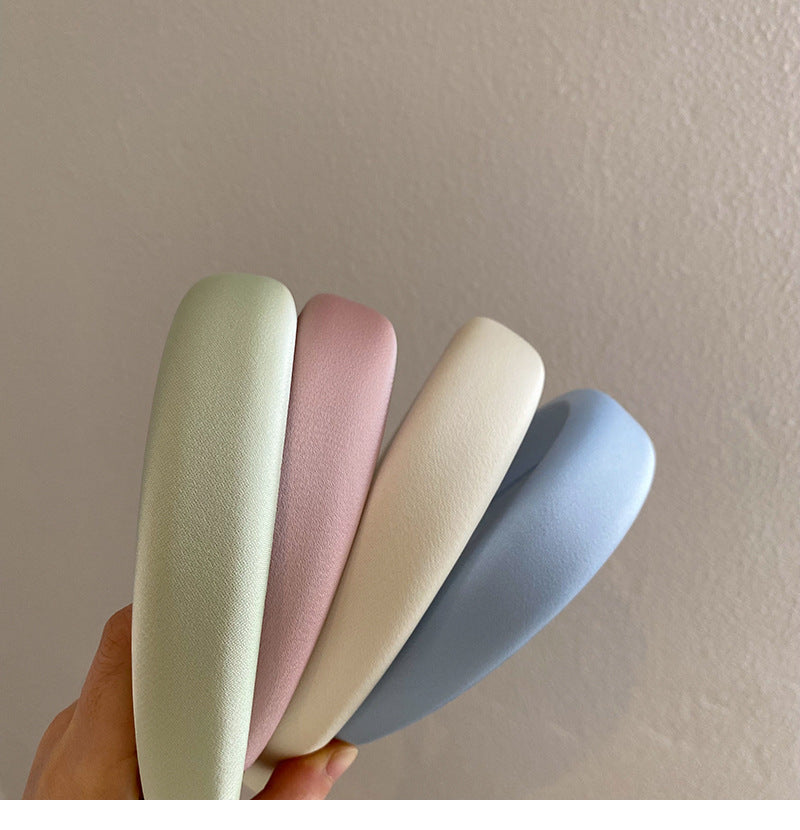 simple style solid color cloth handmade hair band 1 piece