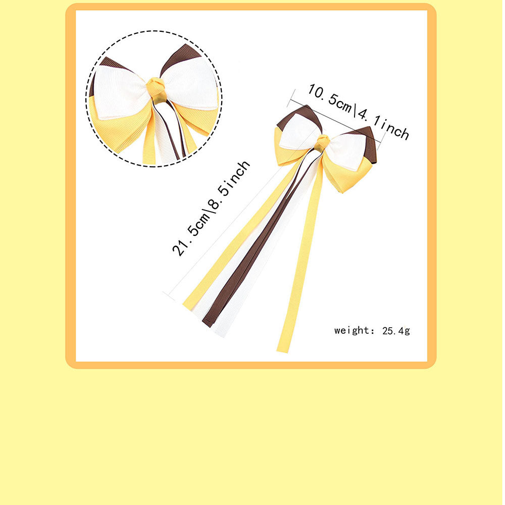 Girl'S IG Style Sweet Bow Knot Cloth Inlay Rhinestones Hair Clip