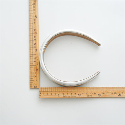 Women's Simple Style Solid Color Pu Leather Hair Band