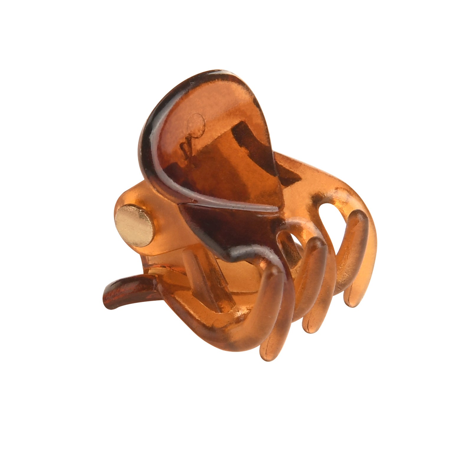 simple style color block plastic hair claws