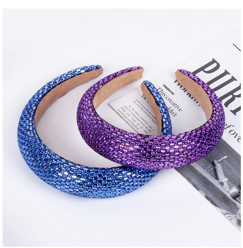 fashion u shape rhinestone hair band 1 piece