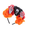funny skull cloth patchwork hair band