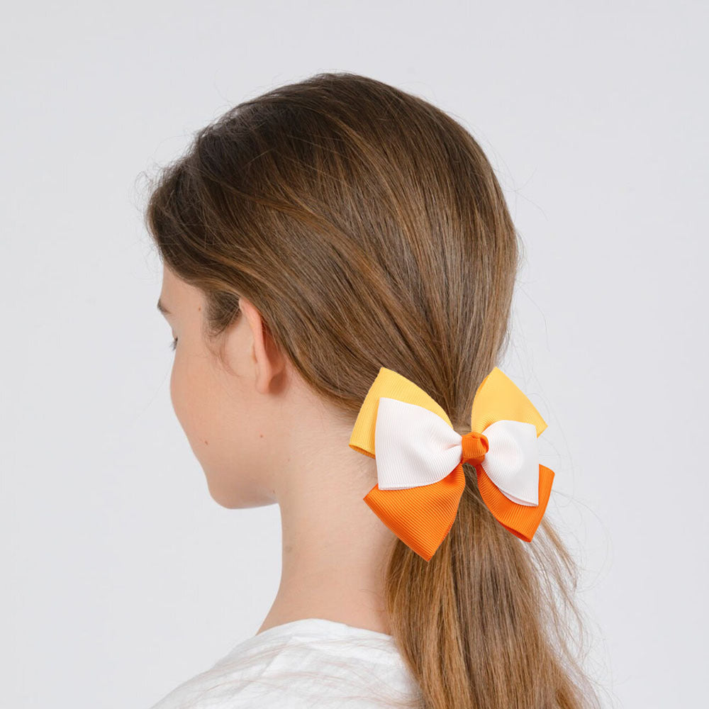 Girl'S IG Style Sweet Bow Knot Cloth Inlay Rhinestones Hair Clip