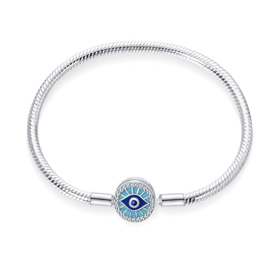 Copper Silver Plated Devil's Eye Bracelets