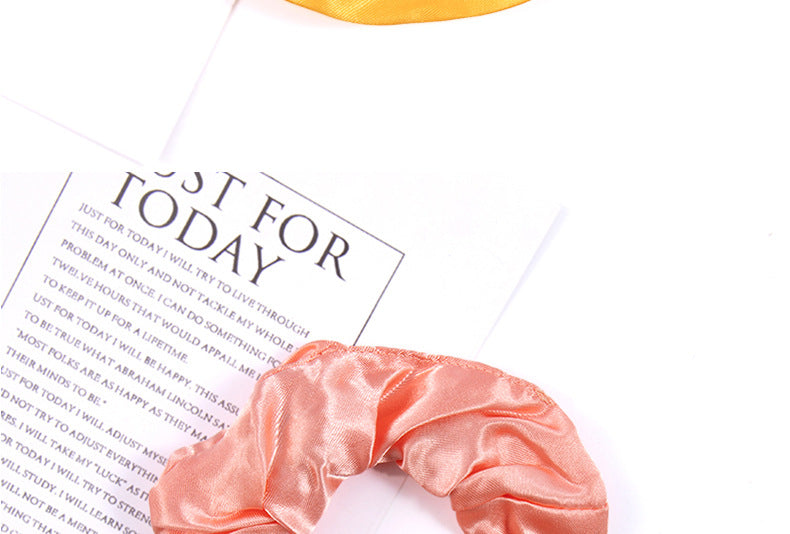 simple style solid color cloth hair tie