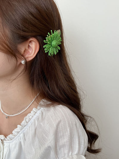 Women's Casual Sweet Daisy Plastic Hair Clip