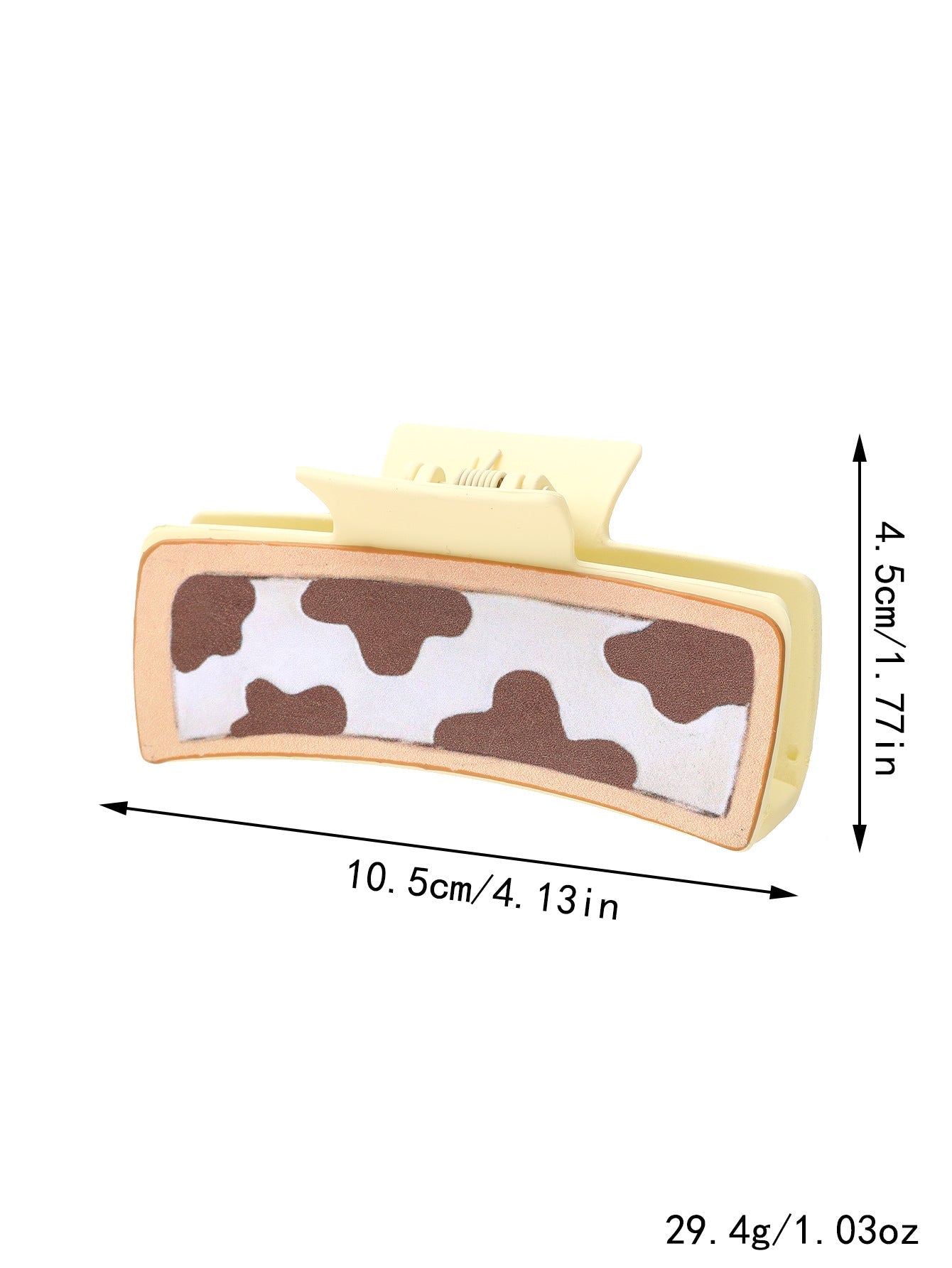 Women's Cute Cows Cow Pattern Pu Leather Hair Claws