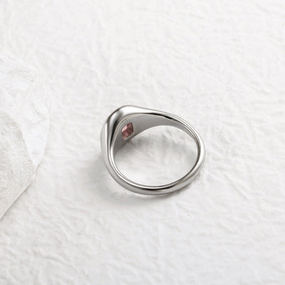 Jewelry Simple Style Geometric 304 Stainless Steel Zircon Inlay Rings