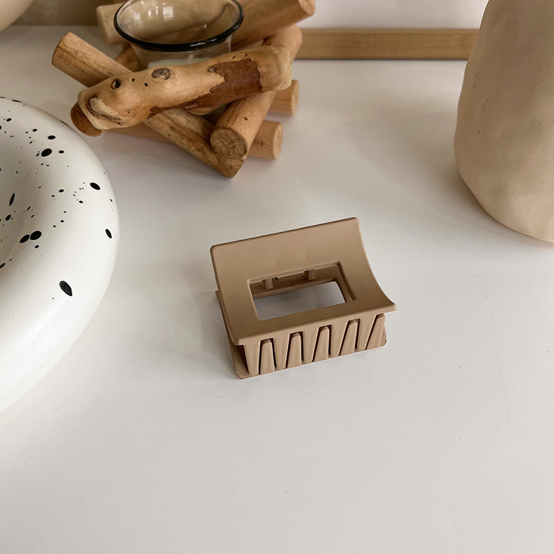 new milk tea coffee color clip elegant temperament hairpin simple hair accessories