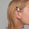women's simple style color block copper plating inlay rhinestones hair clip