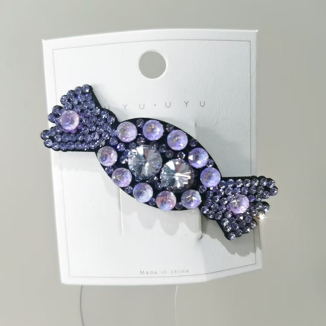 Women's IG Style Classic Style Candy Artificial Crystal Alloy Inlay Rhinestones Hair Clip