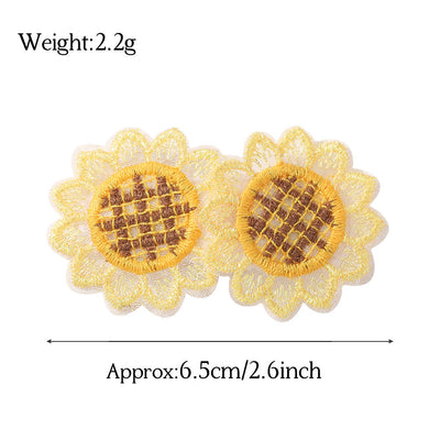 Kid'S Cute Pastoral Sunflower Flower Hair Clip