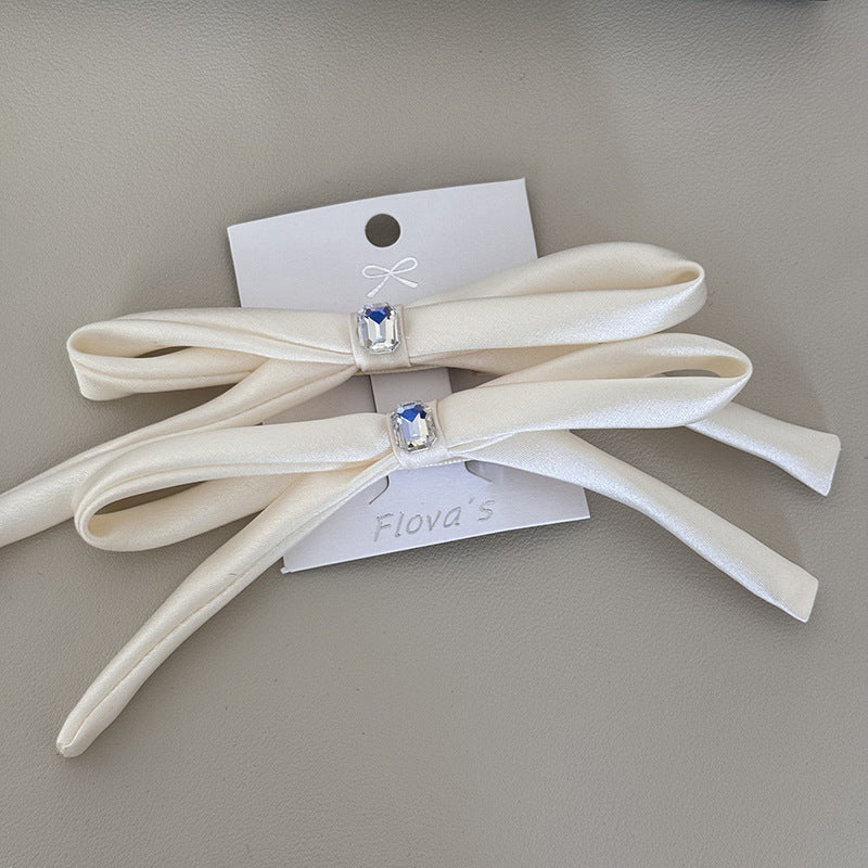 Women's Sweet Simple Style Bow Knot Cloth Hair Clip Hair Tie