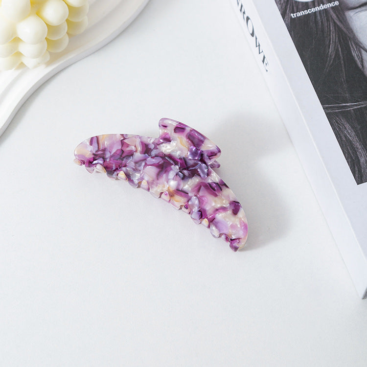 Urrykid Korean Style New Retro Pattern Acetate Grip Back Head Updo Large Size Shark Clip Grip