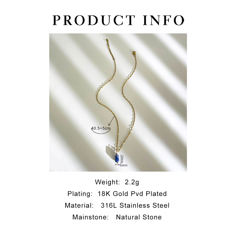 Jewelry Simple Style Classic Style Geometric 316L Stainless Steel  Plating Pendant Necklace