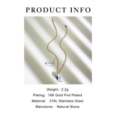 Jewelry Simple Style Classic Style Geometric 316L Stainless Steel  Plating Pendant Necklace