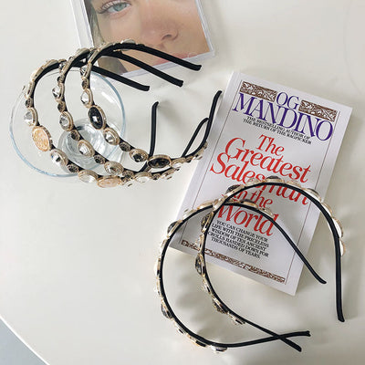 korean new fashion diamond retro hair band