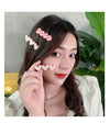 Women's Cute Heart Shape Arylic Alloy Hair Clip