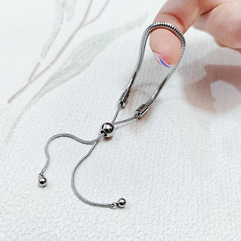 Basic Geometric 304 Stainless Steel Bracelets In Bulk