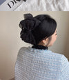 simple style bow knot cloth patchwork hair claws