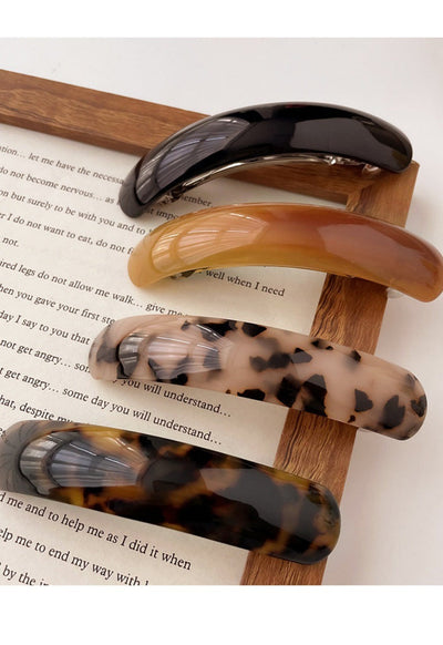 Women's Casual Simple Style Solid Color Leopard Zinc alloy Hair Clip
