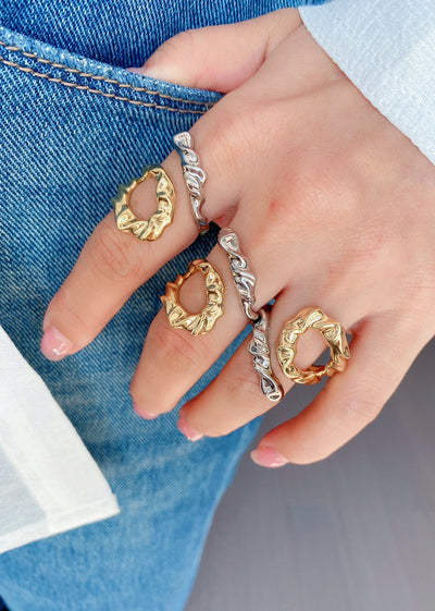 Jewelry Vintage Style Classic Style Spiral Copper Mixed Metal Plating Open Rings