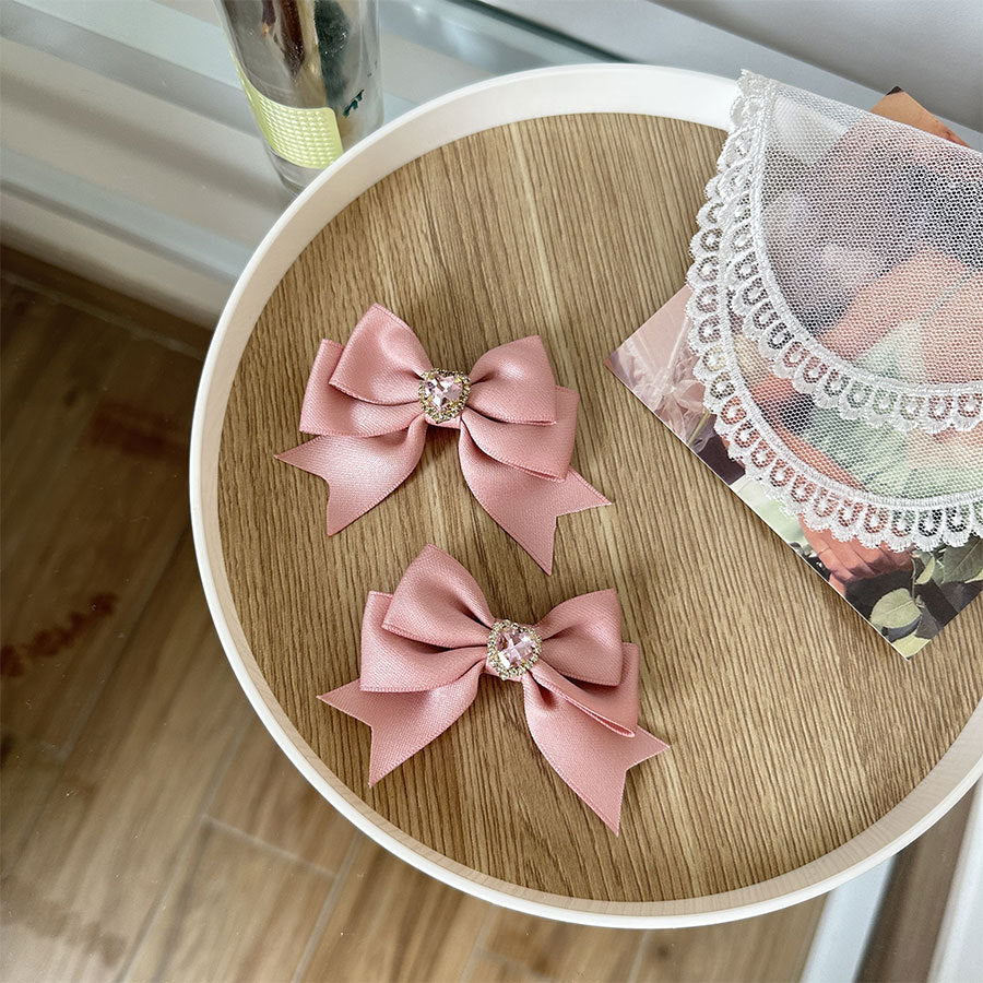 Women's Sweet Simple Style Bow Knot Cloth Hair Clip Hair Tie Brooches