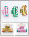 Women's Simple Style Classic Style Letter Arylic Printing Hair Claws