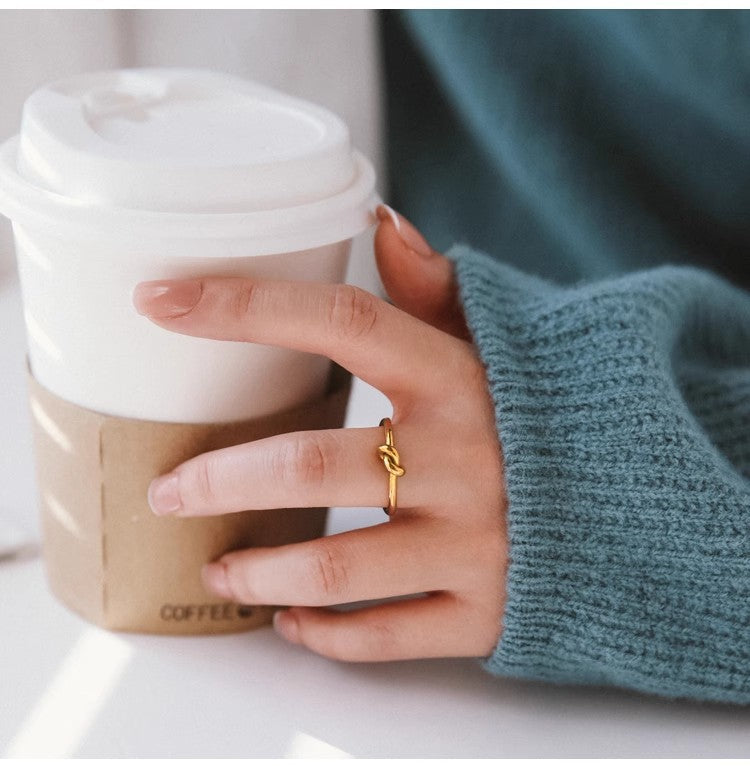 Jewelry Lady Geometric Titanium Steel Rings