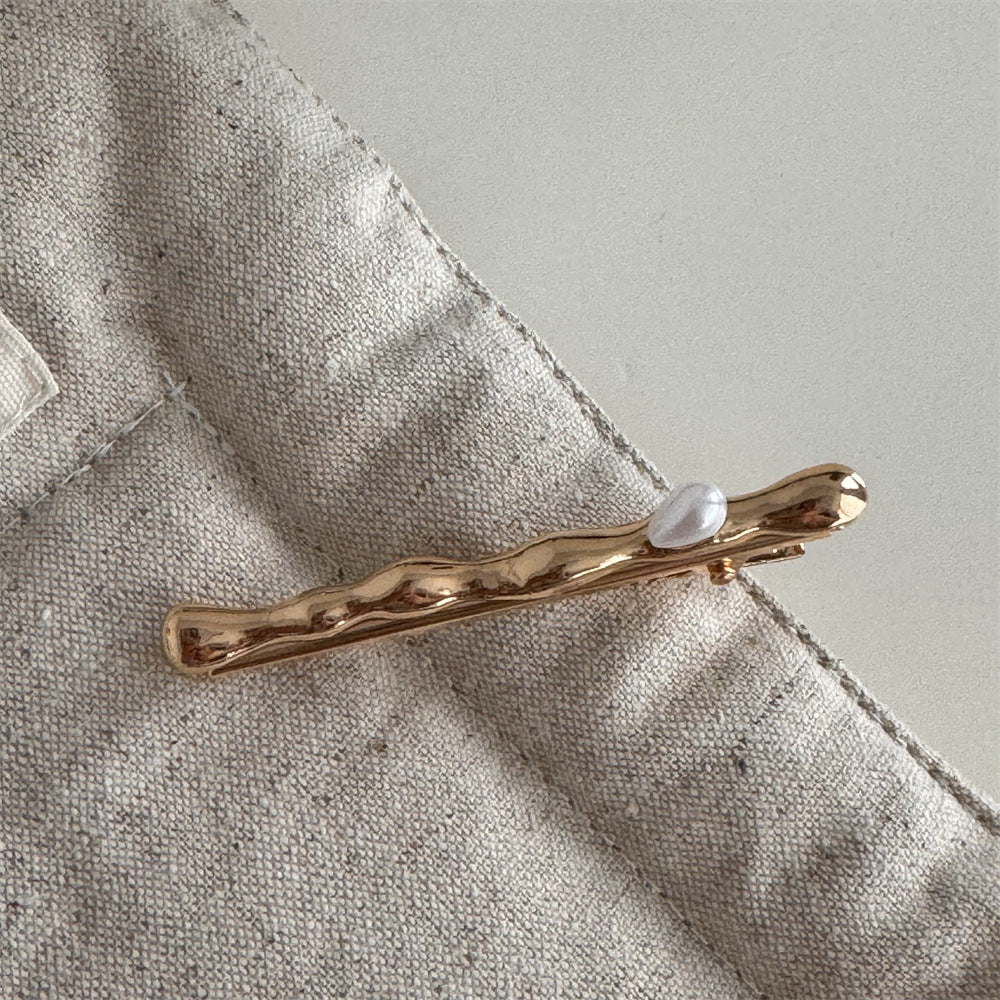 Women's Simple Style Classic Style Solid Color Alloy Inlay Pearl Hair Clip