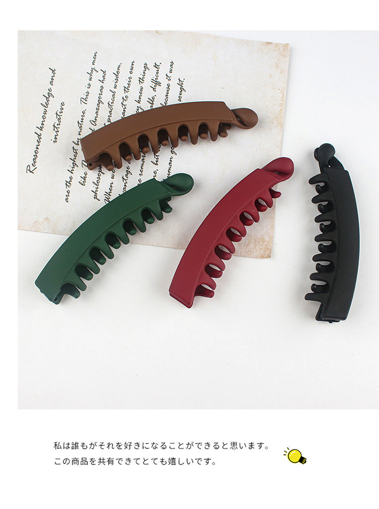 fashion geometric solid color arylic hair clip 1 piece