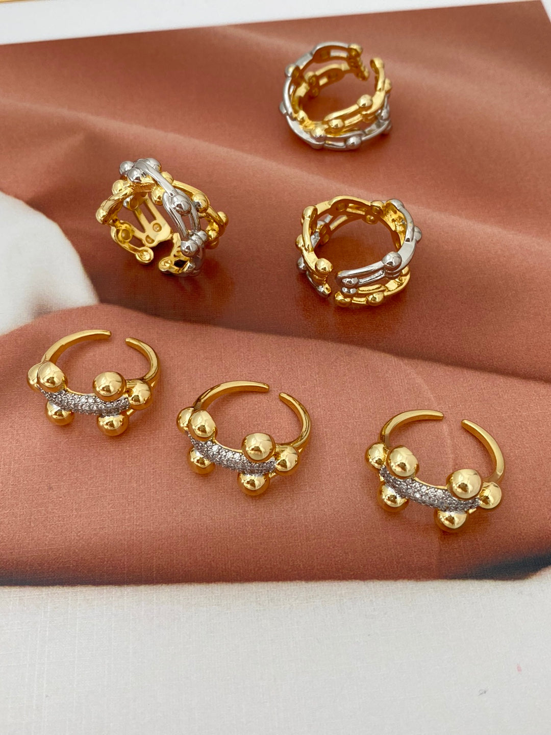 Jewelry Vintage Style Classic Style Geometric Copper Zircon Plating Open Rings