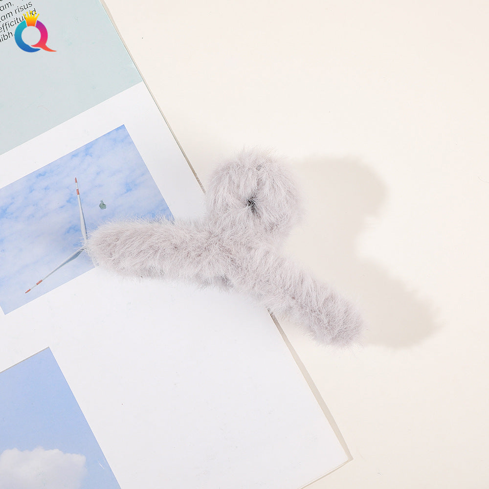 japanese style solid color plastic handmade hair claws 1 piece