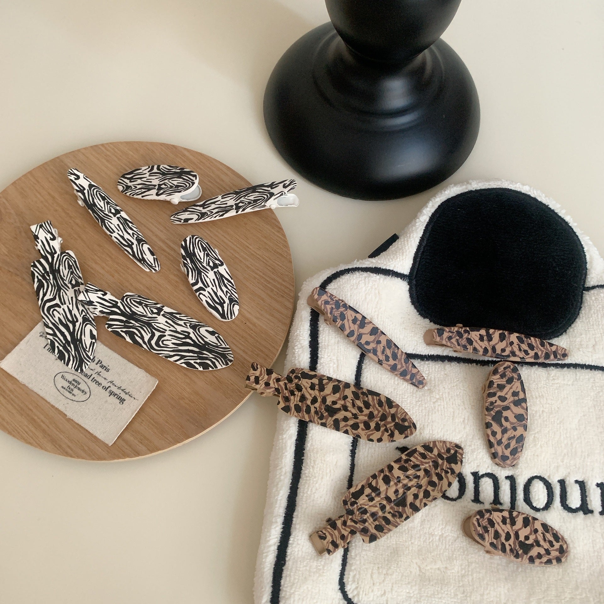 Women's Simple Style Commute Leopard Metal Hair Clip