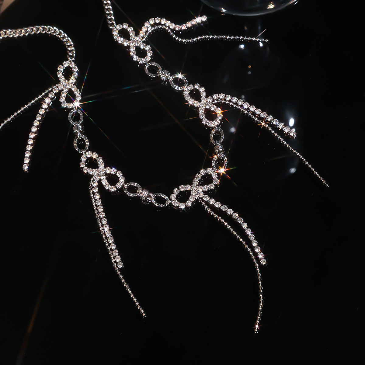 Copper Plating Bow Knot Necklace