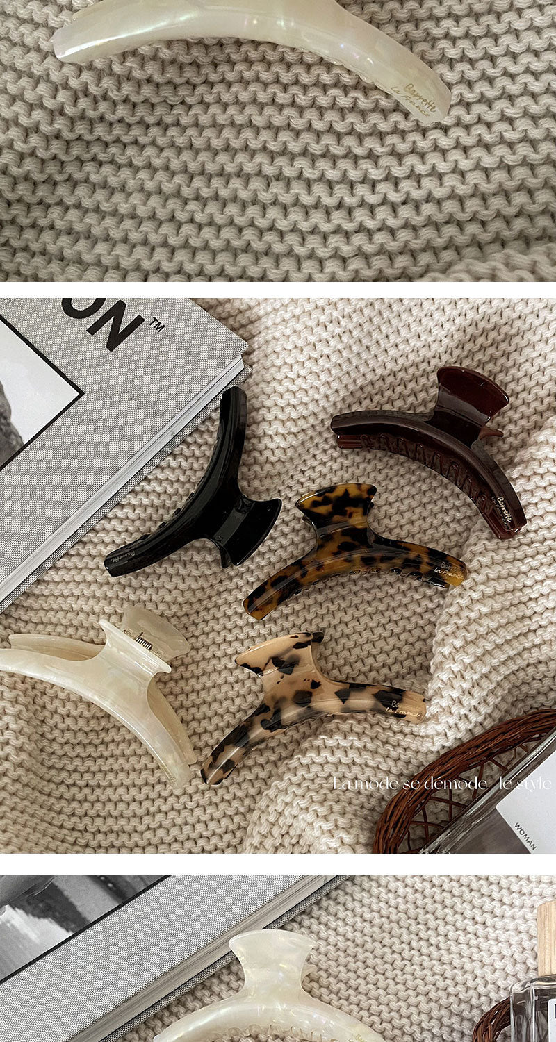 Women's Retro Geometric Acetic acid sheets Hair Claws