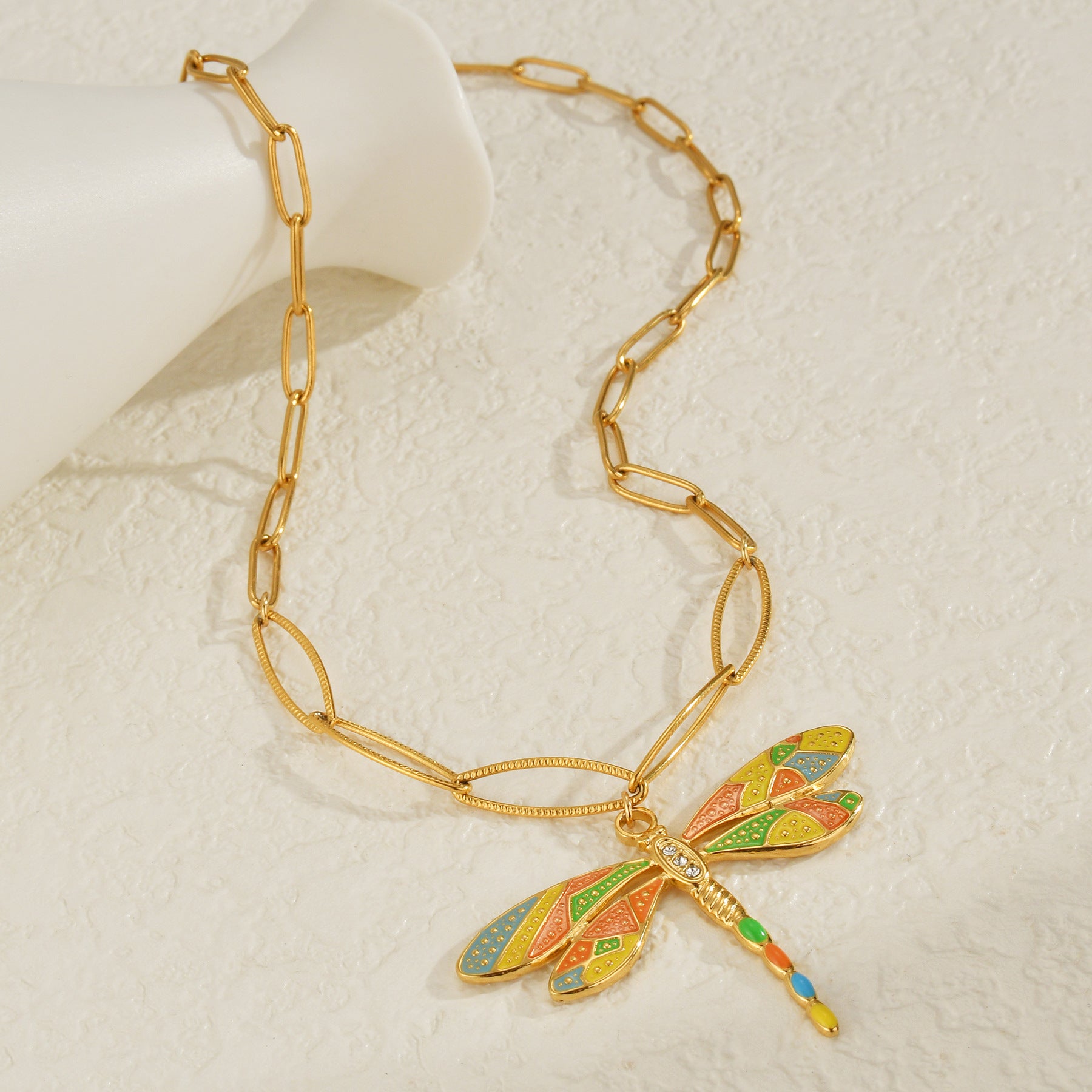 Jewelry Simple Style Butterfly 304 Stainless Steel Plating Pendant Necklace