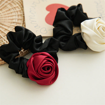 Women's Elegant Flower Cloth Hair Tie