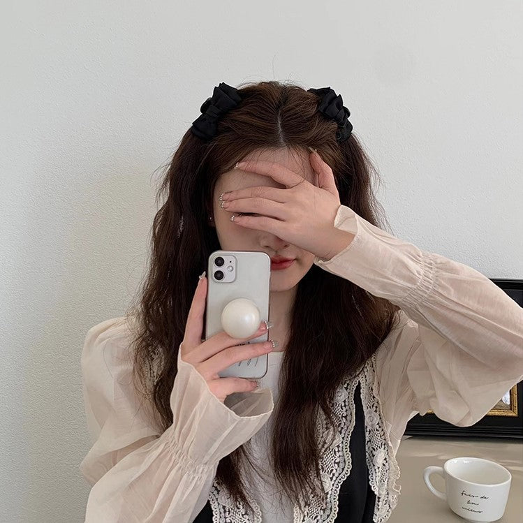 Women's Elegant Bow Knot Satin Hair Claws