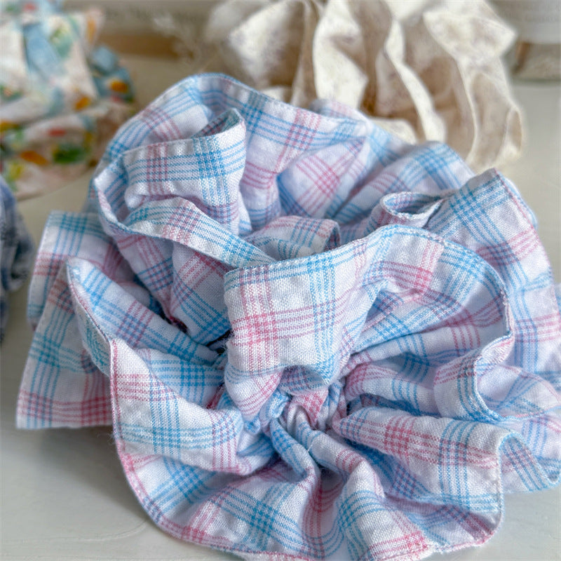 Women's Simple Style Classic Style Color Block Cloth Handmade Hair Tie