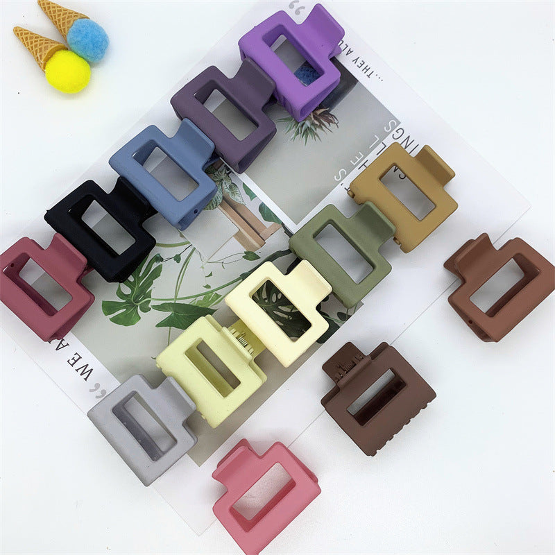 simple style solid color arylic hair claws 1 piece