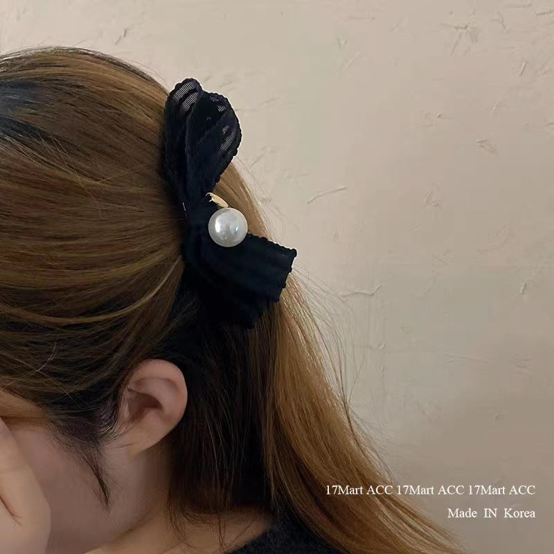 Women's Sweet Bow Knot Cloth Hair Clip