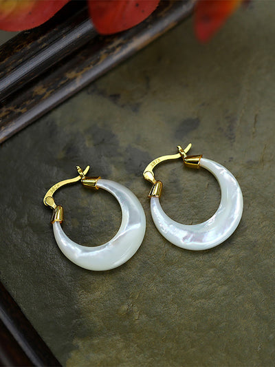 Women Artsy Pinctada Albina S925Sliver Earrings